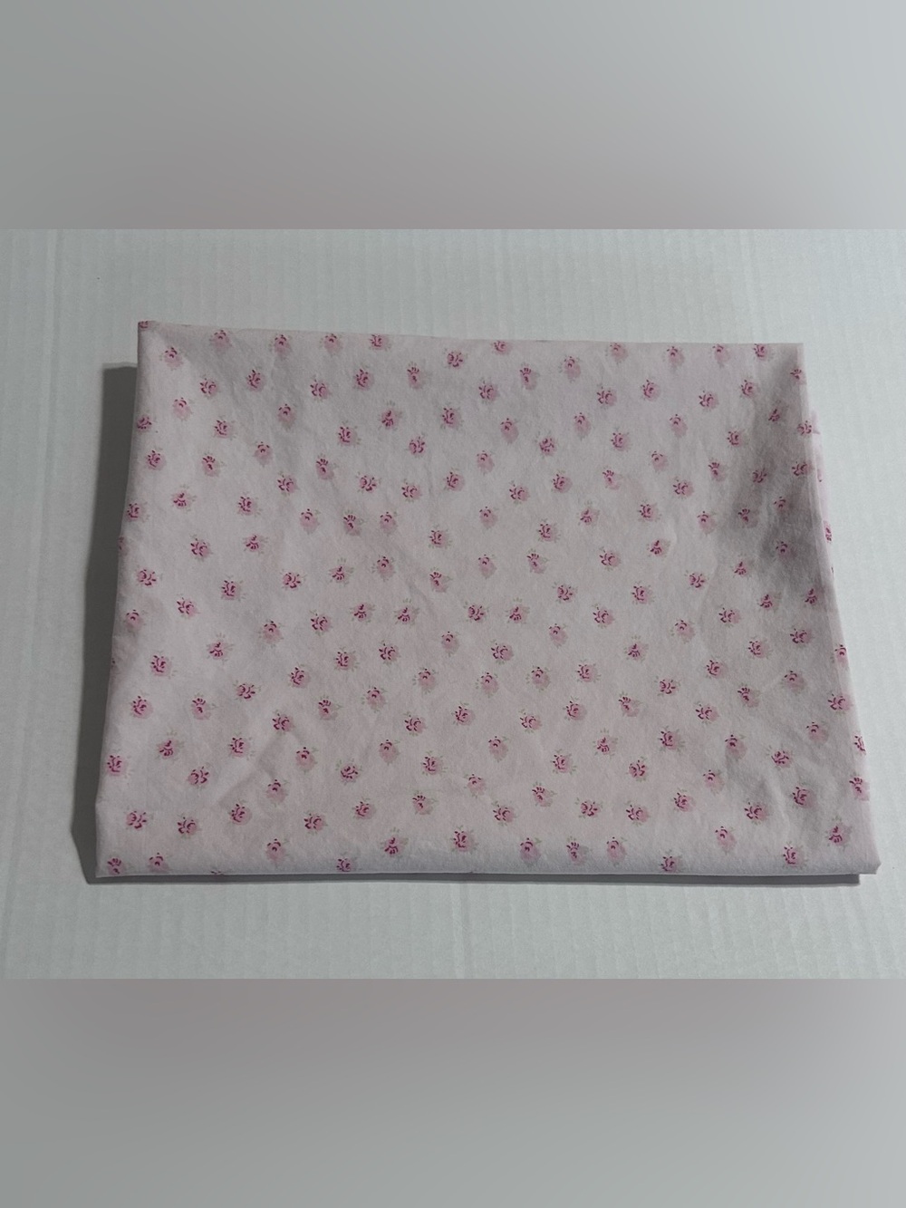 VTG Simply Shabby Chic Standard Pillowcase White & Pink Floral Mon Ami